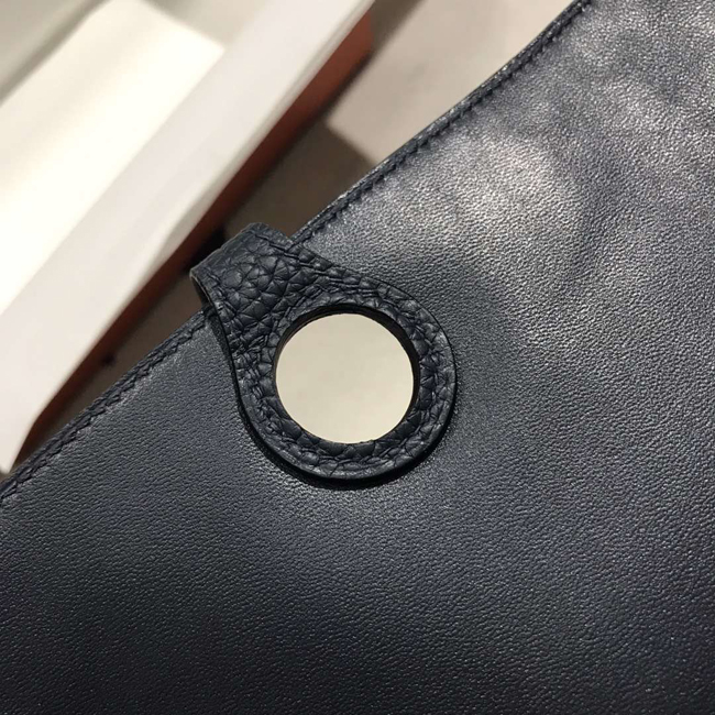 エルメス ドゴンGM ブルーニュイ トゴ シルバー金具