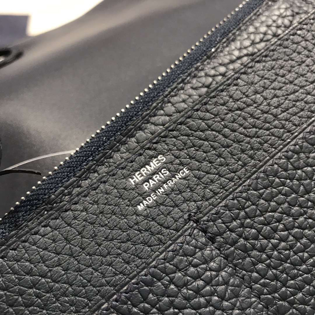エルメス ドゴンGM ブルーニュイ トゴ シルバー金具
