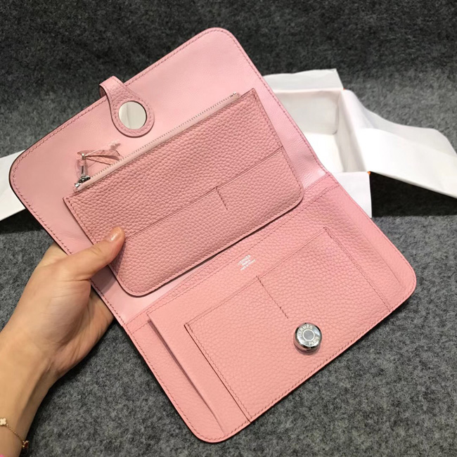 エルメス ドゴンGM ローズサクラ トゴ シルバー金具