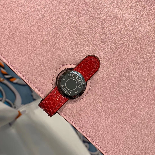 エルメス ドゴンGM ピンク スイフト シルバー金具