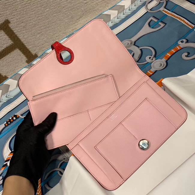 エルメス ドゴンGM ピンク スイフト シルバー金具