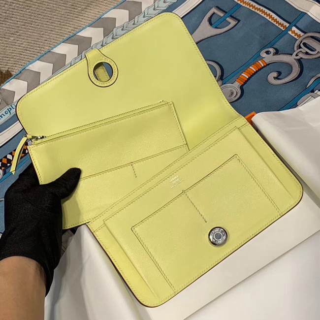 エルメス ドゴンGM ジョーヌプッサン スイフト シルバー金具