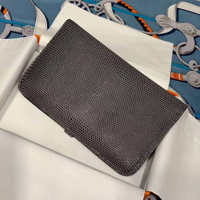 エルメス ドゴンGM エタン リザード シルバー金具