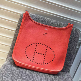 エルメス エブリン エヴリン3 33/GM レッド トリヨン シルバー金具
