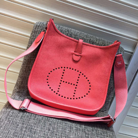 エルメス エブリン エヴリン3 29/PM レッド トリヨン シルバー金具