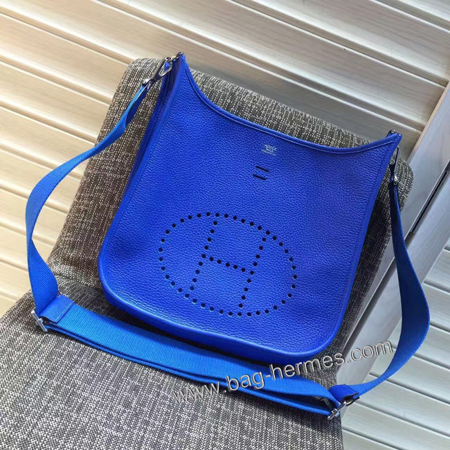 エルメス エブリン エヴリン3 33/GM ブルーエレクトリック トリヨン シルバー金具