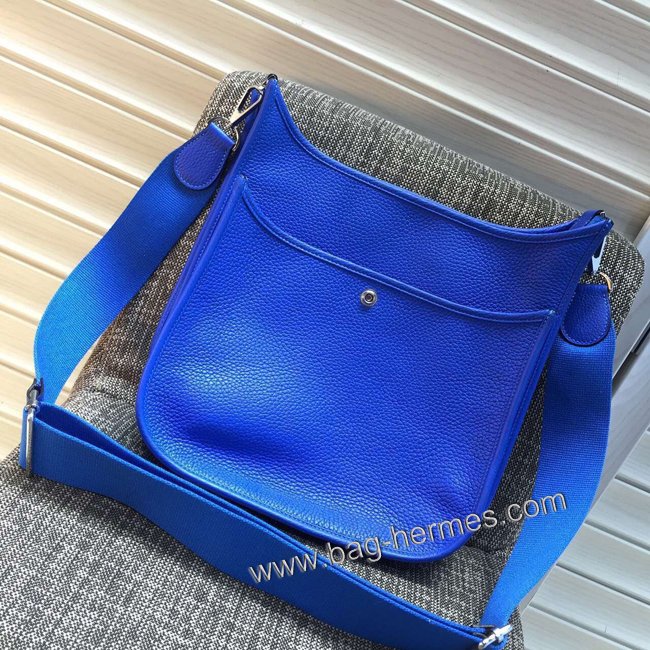 エルメス エブリン エヴリン3 33/GM ブルーエレクトリック トリヨン シルバー金具