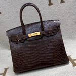 エルメス バーキン30 エコルセ クロコダイル ニロティカスマット ゴールド金具