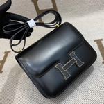 エルメス コンスタンスミニ ブラック ボックスカーフ ゴールド金具