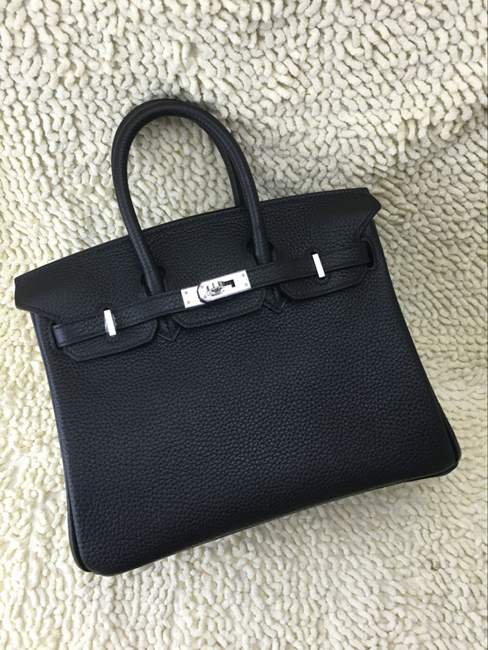 エルメス バーキン25 ブラック トゴ シルバー金具