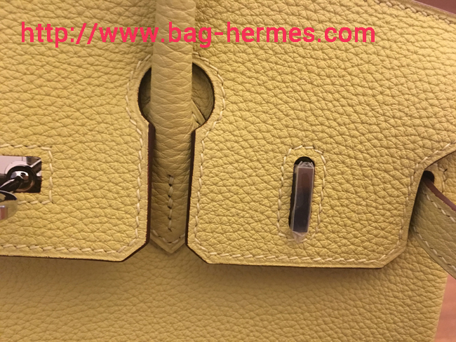 エルメス バーキン25 ジョーヌプッサン トゴ シルバー金具