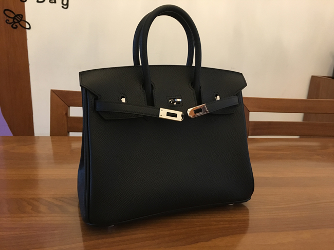 エルメス バーキン25 ブラック エプソン シルバー金具