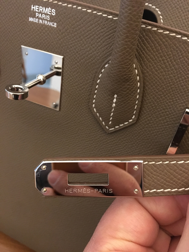 エルメス バーキン30 エトゥープ エプソン シルバー金具