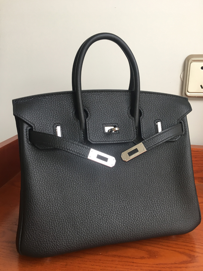 エルメス バーキン25 ブラック トゴ ゴールド金具