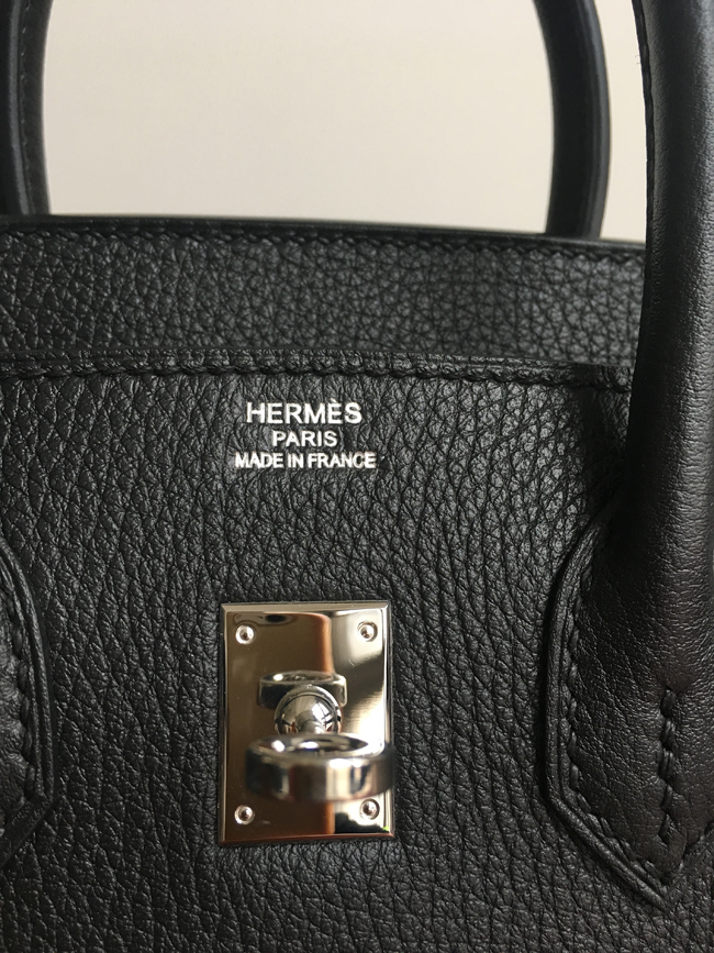 エルメス バーキン25 ブラック トゴ ゴールド金具