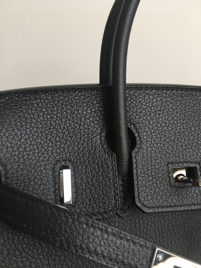 エルメス バーキン25 ブラック トゴ ゴールド金具