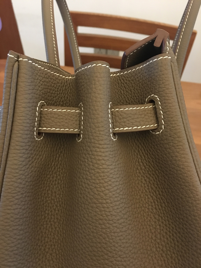 エルメス バーキン35 エトゥープ トゴ ゴールド金具