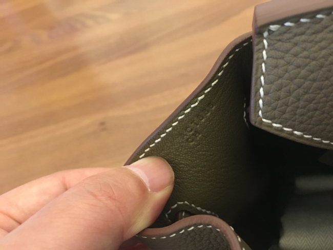 エルメス バーキン35 エトゥープ トゴ ゴールド金具