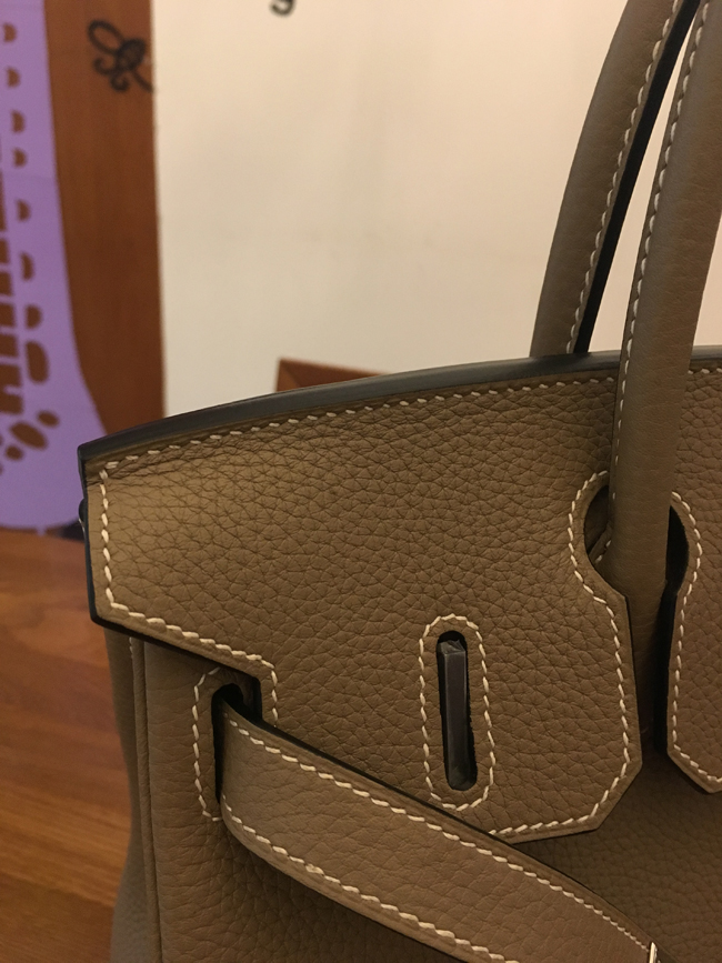 エルメス バーキン30 トゥルティ―ルグレー トゴ シルバー金具