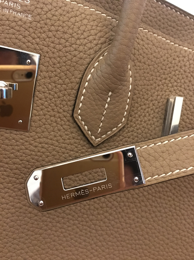 エルメス バーキン30 トゥルティ―ルグレー トゴ シルバー金具