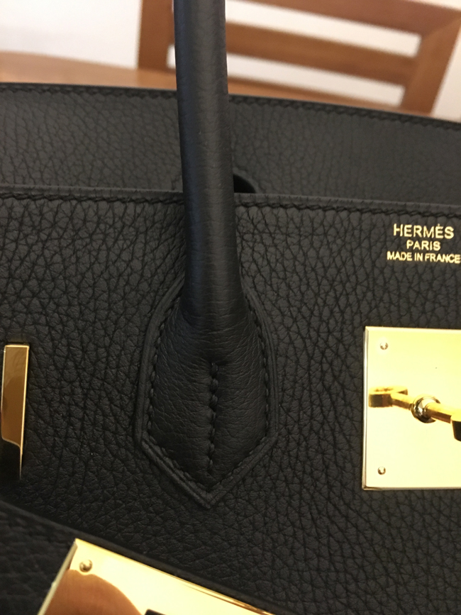 エルメス バーキン30 ブラック トゴ ゴールド金具