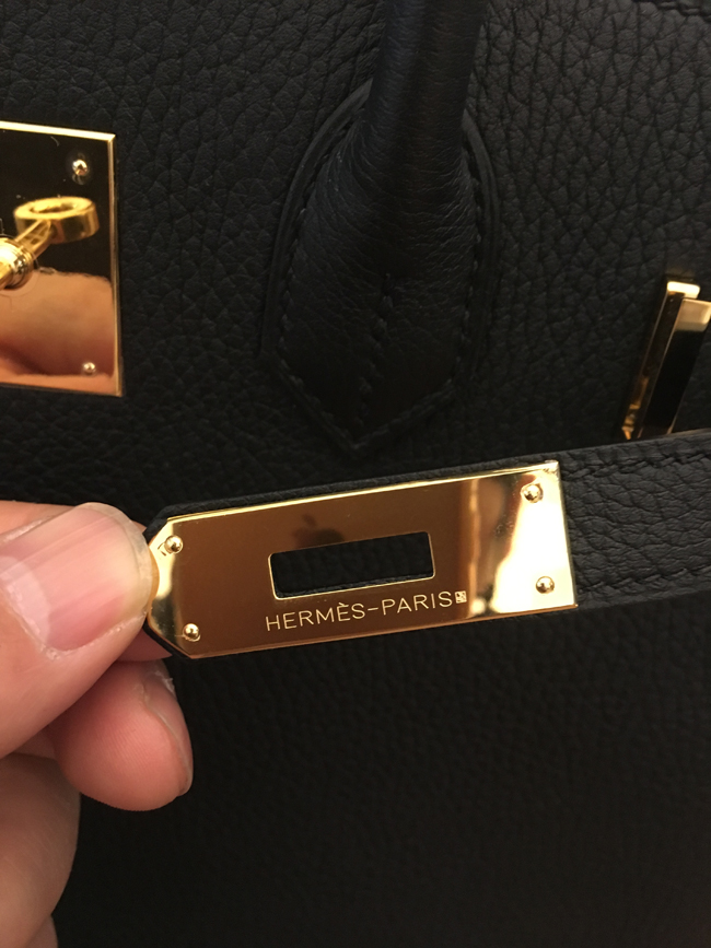 エルメス バーキン30 ブラック トゴ ゴールド金具