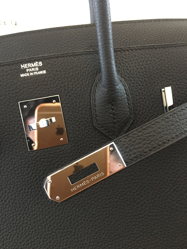 エルメス バーキン30 ブラック トゴ シルバー金具