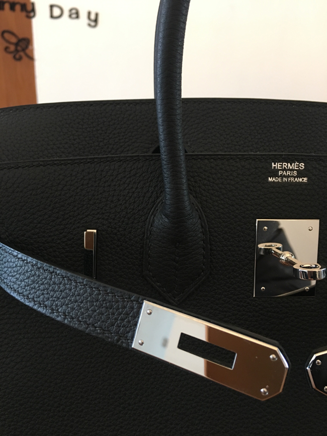 エルメス バーキン30 ブラック トゴ シルバー金具