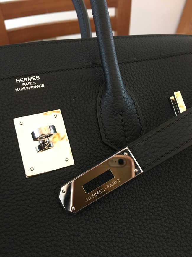 エルメス バーキン30 ブラック トゴ シルバー金具