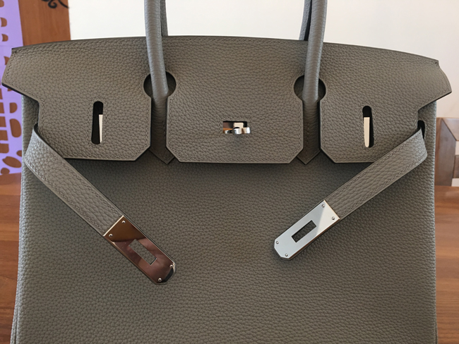 エルメス バーキン30 トレンチ トゴ シルバー金具