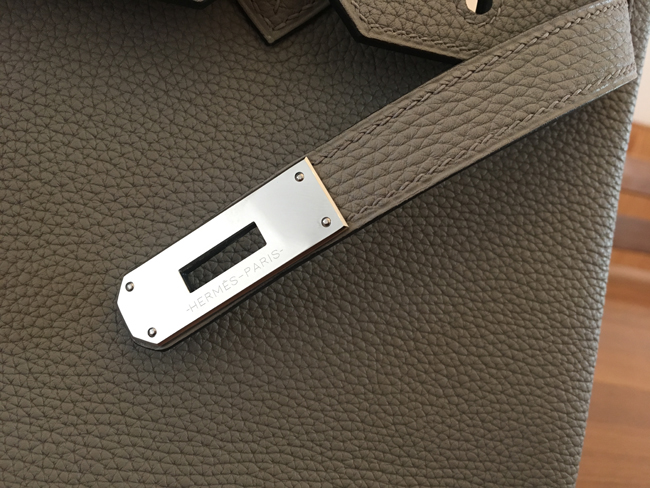 エルメス バーキン30 トレンチ トゴ シルバー金具