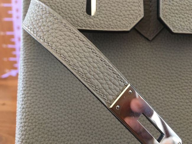 エルメス バーキン30 トレンチ トゴ シルバー金具