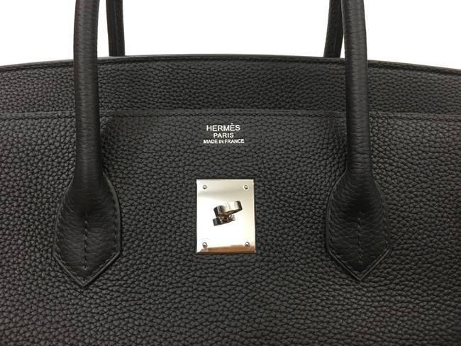 エルメス バーキン40 ブラック トゴ シルバー金具