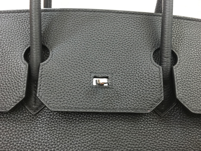 エルメス バーキン40 ブラック トゴ シルバー金具