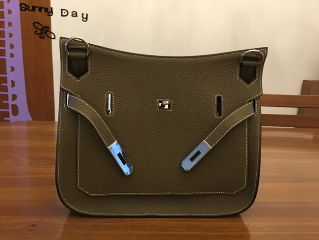 エルメス ジプシエール28 エトゥープ トリヨン シルバー金具