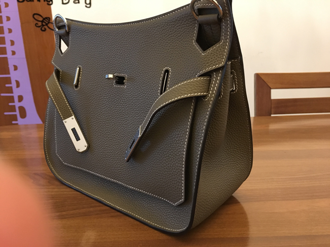 エルメス ジプシエール28 エトゥープ トリヨン シルバー金具