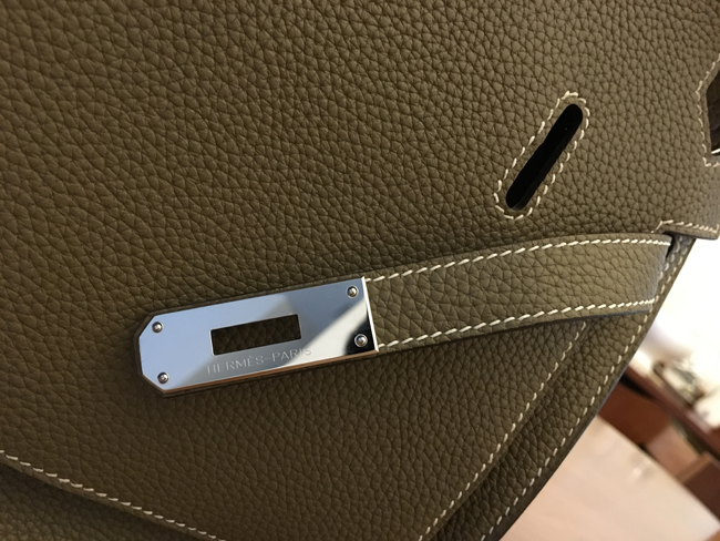 エルメス ジプシエール28 エトゥープ トリヨン シルバー金具