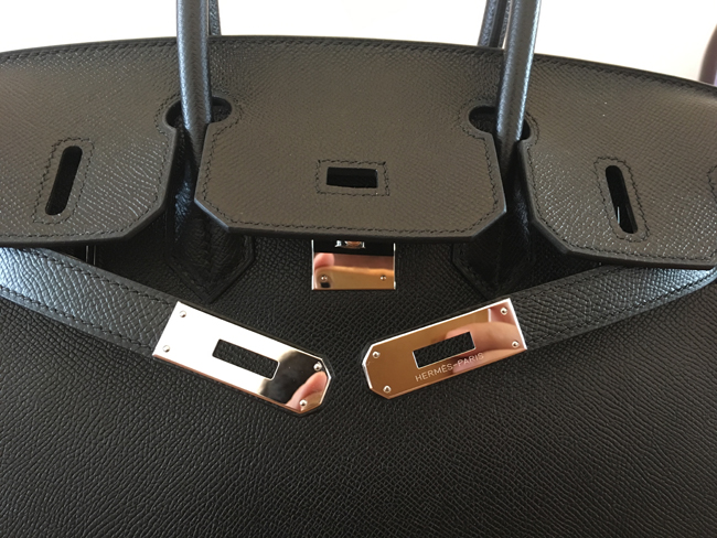 エルメス バーキン30 ブラック エプソン シルバー金具