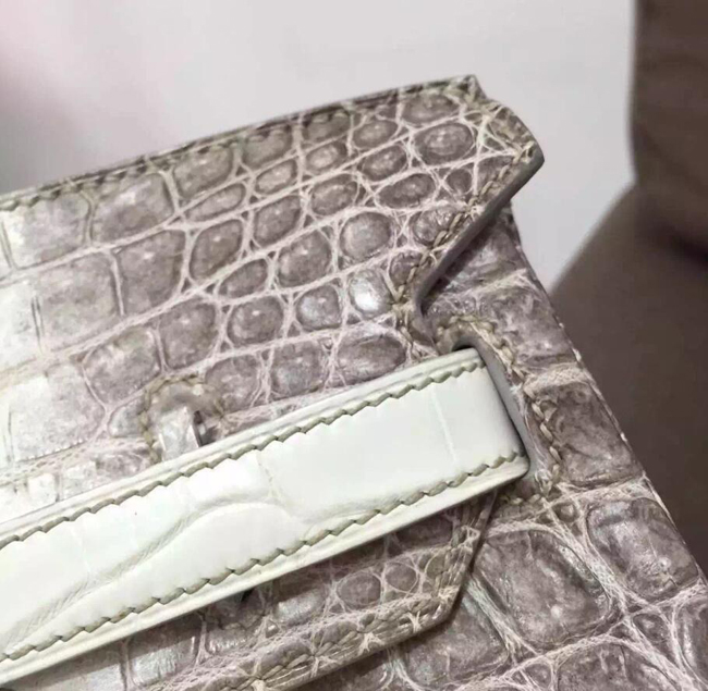 エルメス バーキン30 ヒマラヤ クロコダイル シルバー金具