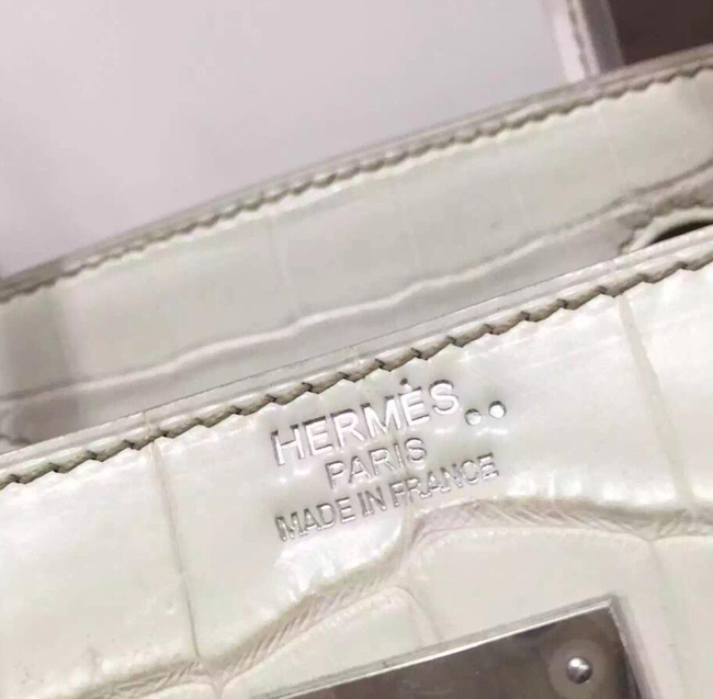 エルメス バーキン30 ヒマラヤ クロコダイル シルバー金具