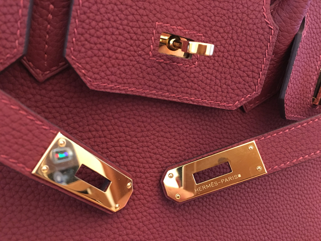 エルメス バーキン30 ルージュアッシュ トゴ ゴールド金具