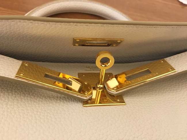 エルメス ケリー28 クレ トゴ ゴールド金具