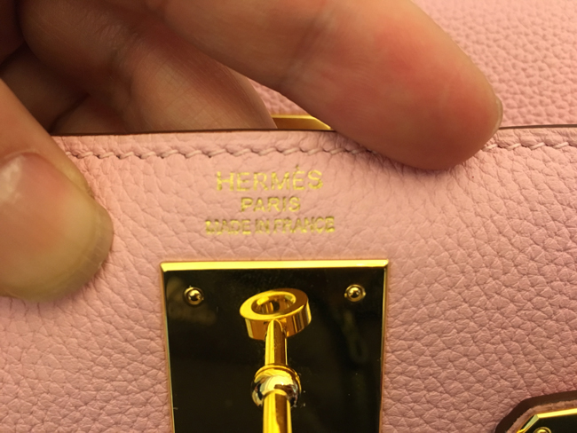 エルメス ケリー28 ローズサクラ トゴ ゴールド金具