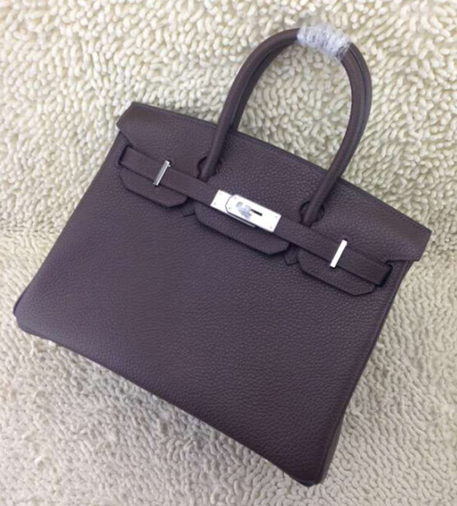 エルメス バーキン30 カフェ トゴ シルバー金具