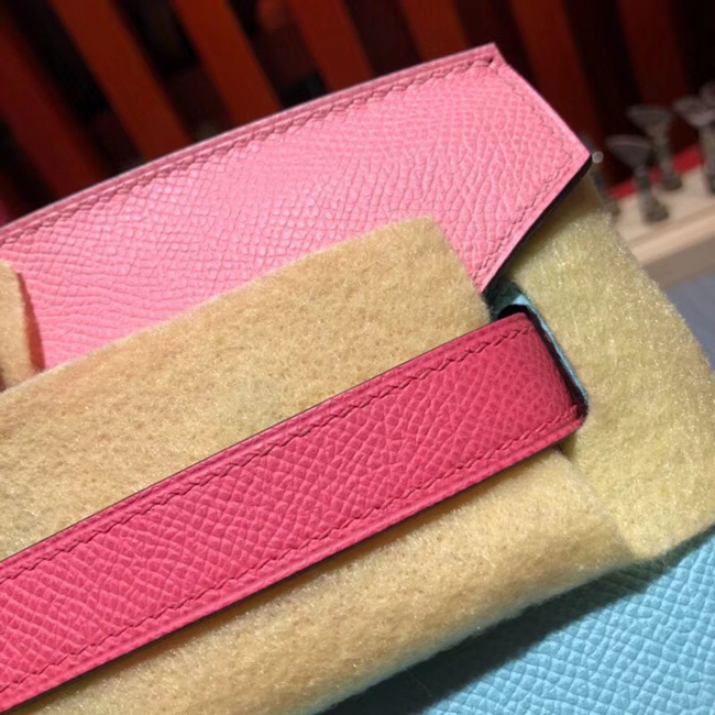 エルメス バーキン30 ブルーアトール/ローズリップスティック シルバー金具