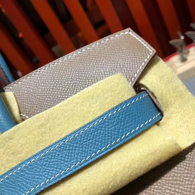 エルメス バーキン30 エトゥープ/ブルージーン ゴールド金具