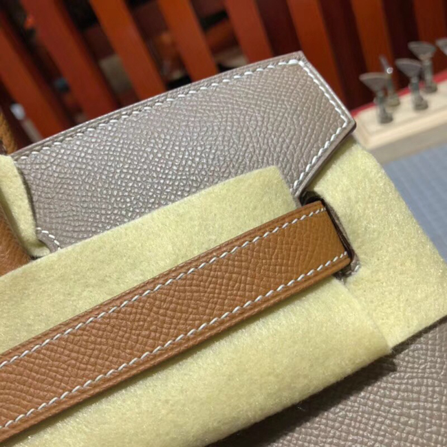 エルメス バーキン30 エトゥープ/ゴールド シルバー金具