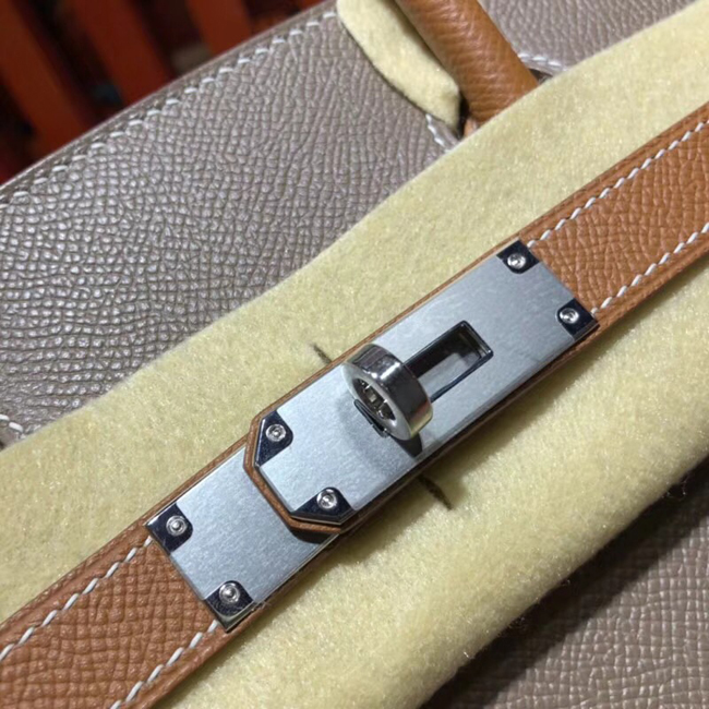 エルメス バーキン30 エトゥープ/ゴールド シルバー金具