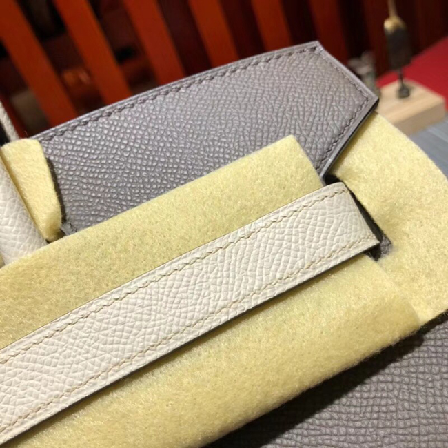 エルメス バーキン30 エトゥープ/クレ シルバー金具