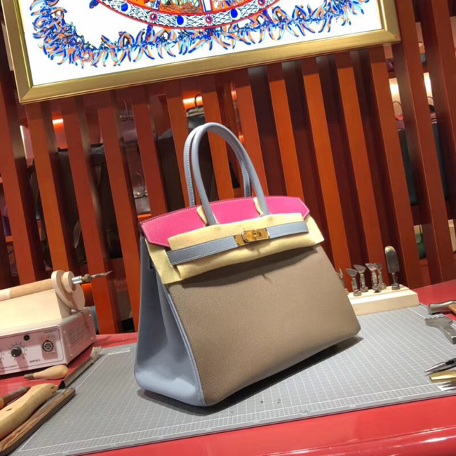 エルメス バーキン30 エトゥープ/ローズティリアン ゴールド金具
